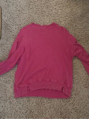 aerie Fuchsia Crewneck Sweatshirt